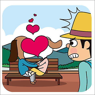 공원 남자 두마리 벤치 일러스트 의인화 한명 성인 하트 예절 개 공공장소 매너 애정행각 국내일러스트 AI파일 모양 1 공공시설 2 의자 포유류 사람 장소 파일형식 벡터