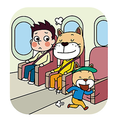 남자 두마리 일러스트 비행기 의인화 한명 성인 달리기 예절 개 위험 기내 공공장소 매너 국내일러스트 AI파일 1 컨셉 2 포유류 항공교통 모션 대중교통 사람 장소 파일형식 벡터