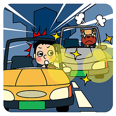 한마리 남자 도로 일러스트 자동차 의인화 한명 성인 빛 놀람 운전 예절 개 야간 공공장소 매너 국내일러스트 AI파일 자연요소 1 감정 길 육상교통 포유류 교통시설 모션 표정 사람 장소 파일형식 벡터