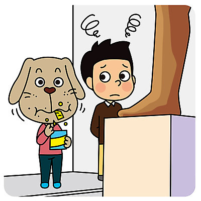 한마리 남자 일러스트 의인화 한명 성인 조각상 과자 예절 개 먹기 전시회 공공장소 매너 국내일러스트 AI파일 1 포유류 모션 디저트 사람 조형물 전시 장소 파일형식 벡터