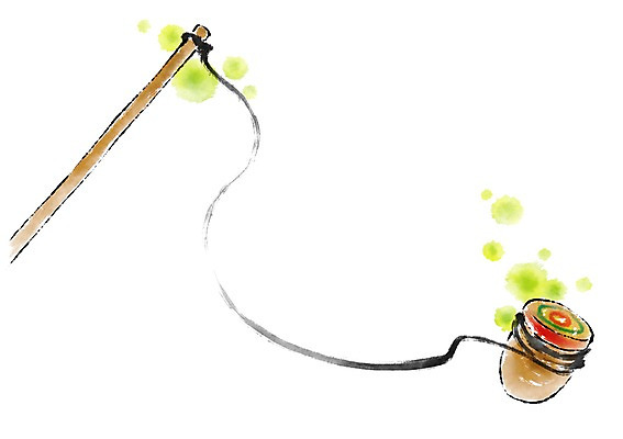 PSD 한국문화 한국전통 일러스트 캘리그라피 붓터치 전통소품 사람없음 번짐 팽이 국내일러스트 동양문화 전통 한국 놀이용품 오브젝트 파일형식 효과