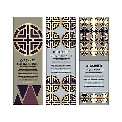 도형 템플릿 배너템플릿 세로배너 사각프레임 사람없음 전통문양 현수막 원형 배너세트 AI파일 전통 문양 배너 프레임 세로 세트 사각형 파일형식 벡터