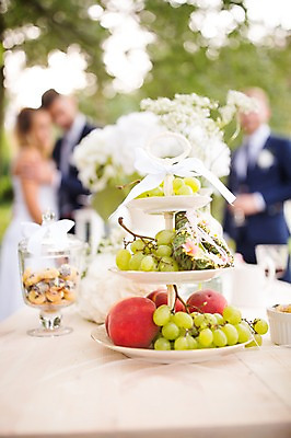 포토 JPG 주간 외국인 백인 접시 여자 남자 신부 신랑 결혼 과일 탁자 결혼식 디저트 서기 상반신 20대 성인 야외 옆모습 아웃포커스 세명 체코 성인만 국내포토 자연요소 서양인 식기 유럽 음식 뷰포인트 가구 모션 촬영기법 사람 인종 이벤트 청년 파일형식