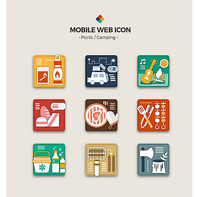 아이콘 빵 샌드위치 집게 사람없음 세트 햄버거 기타 램프 그릴 모닥불 웹아이콘 도끼 뒤집개 캠핑카 모바일아이콘 아이스박스 2D아이콘 AI파일 음식 자동차 주방용품 불 현악기 모바일 조명 패스트푸드 파일형식 벡터