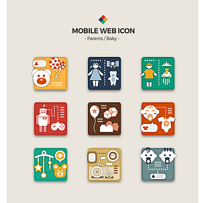 아이콘 리본 소녀 소년 세트 자전거 곰인형 아기 게임기 로봇 웹아이콘 풍선 모빌 레고 모바일아이콘 2D아이콘 AI파일 여자 남자 어린이 인형 모바일 사람 장난감 바이크 아기용품 파일형식 벡터