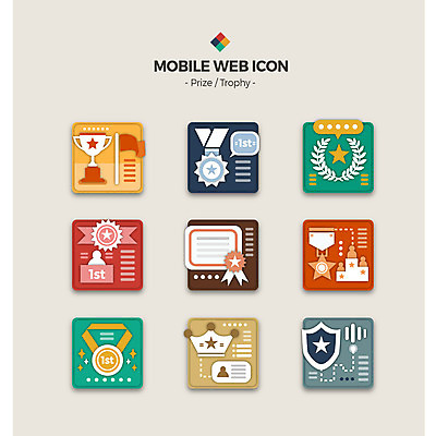 아이콘 왕관 사람없음 세트 깃발 우승 상패 트로피 메달 웹아이콘 방패 모바일아이콘 증명서 2D아이콘 AI파일 모바일 최고 상_우승 상_상패 파일형식 벡터