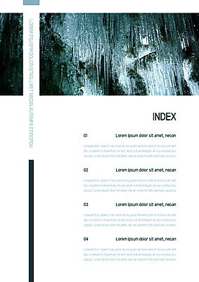 템플릿 내지 사람없음 얼음 프레젠테이션 문서템플릿 서식 레이아웃 문서 제안서 고드름 목차 이미지템플릿 AI파일 자연요소 파일형식 벡터