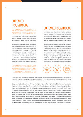 템플릿 내지 사람없음 주황색 프레젠테이션 문서템플릿 서식 레이아웃 문서 제안서 이미지템플릿 AI파일 컬러 파일형식 벡터