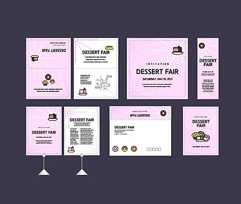 템플릿 배너템플릿 디저트 이벤트 사람없음 세트 쿠키 케이크 현수막 컵케이크 전단 엽서 초대장 패키지 약도 행사세트 행사템플릿 AI파일 배너 음식 지도 카드_감사 편지 홍보물 파일형식 벡터