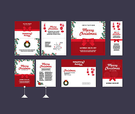 템플릿 배너템플릿 리본 크리스마스장식 이벤트 사람없음 세트 현수막 전단 엽서 초대장 패키지 약도 크리스마스리스 행사세트 행사템플릿 AI파일 배너 크리스마스 지도 카드_감사 화환 편지 홍보물 파일형식 벡터