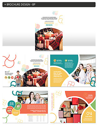 서양인 템플릿 여자 남자 ZIP 크리스마스 선물 이벤트 팜플렛 여러명 20대 선물상자 쇼핑 상점 한국인 성인만 인디자인 INDD 이미지템플릿 외국인 기념일 다수 사람 동양인 청년 상자 파일형식