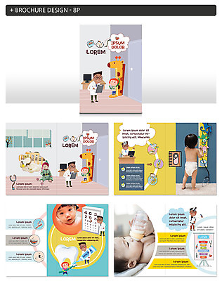 템플릿 여자 남자 ZIP 팜플렛 여러명 성인 한국인 육아 의사 양치 아기 치아 젖병 키재기 시력검사 건강검진 인디자인 INDD 이미지템플릿 다수 사람 동양인 청결 아기용품 의료진 소화기관 측정 검사_조사 키_신체 파일형식