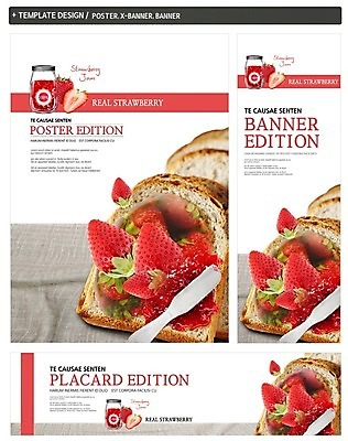 PSD 배너 배너템플릿 가로배너 ZIP 포스터 세로배너 음식 딸기 유리병 사람없음 세트 현수막 식빵 딸기잼 잼나이프 템플릿 빵 과일 병_용기 가로 세로 나이프 잼 파일형식