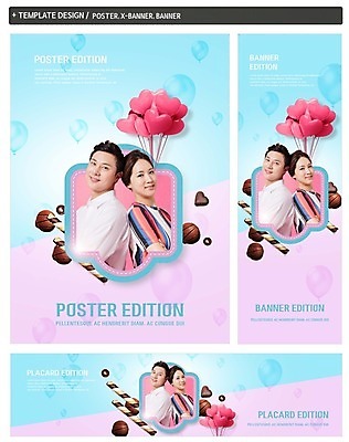 PSD 배너 커플 배너템플릿 여자 남자 가로배너 ZIP 포스터 세로배너 음식 발렌타인데이 20대 두명 세트 초콜릿 한국인 등맞대기 현수막 하트 하트풍선 모양 템플릿 관계 모션 데이이벤트 디저트 사람 동양인 청년 가로 세로 풍선 파일형식