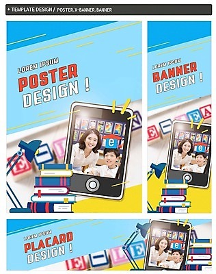 PSD 배너 배너템플릿 여자 교육 남자 가로배너 ZIP 포스터 세로배너 어린이 성인 두명 책 스마트폰 세트 교사 블록 한국인 현수막 스탠드 온라인강의 템플릿 직업 조명 사람 동양인 가로 세로 핸드폰 스마트기기 강의 파일형식 언택트