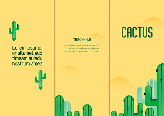템플릿 표지디자인 북디자인 출판디자인 표지 리플렛 북커버 3단접지 자연 선인장 팜플렛 사람없음 이미지템플릿 AI파일 식물 생태계 파일형식 벡터