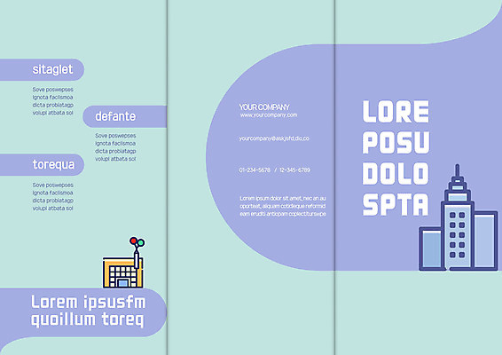 템플릿 표지디자인 북디자인 출판디자인 표지 리플렛 북커버 3단접지 빌딩 팜플렛 사람없음 이미지템플릿 AI파일 건물 파일형식 벡터