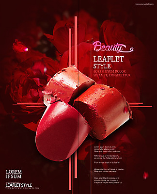 PSD 템플릿 우먼라이프 표지디자인 북디자인 출판디자인 표지 꽃 리플렛 2단접지 북커버 팜플렛 사람없음 화장 뷰티 화장품 립스틱 이미지템플릿 식물 라이프스타일 파일형식