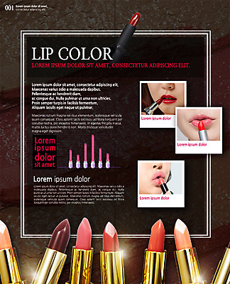 PSD 템플릿 우먼라이프 표지디자인 북디자인 출판디자인 여자 내지 리플렛 2단접지 북커버 그래프 팜플렛 20대 세명 뷰티 화장품 립스틱 입술 립메이크업 이미지템플릿 라이프스타일 사람 청년 신체부위 화장 파일형식