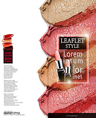 PSD 템플릿 우먼라이프 표지디자인 북디자인 출판디자인 표지 리플렛 2단접지 북커버 팜플렛 사람없음 뷰티 화장품 립스틱 이미지템플릿 라이프스타일 파일형식