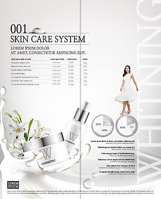 PSD 템플릿 우먼라이프 표지디자인 북디자인 출판디자인 여자 내지 리플렛 2단접지 북커버 그래프 한명 팜플렛 20대 성인 뷰티 화장품 한국인 물방울 백합 스킨케어 의료성형뷰티 성인여자한명만 이미지템플릿 1 라이프스타일 꽃 사람 동양인 청년 여자한명만 성인여자만 파일형식