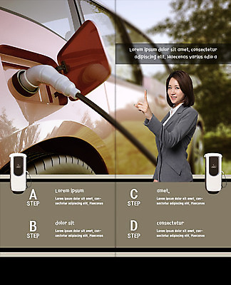 PSD 템플릿 표지디자인 북디자인 출판디자인 여자 내지 리플렛 2단접지 북커버 비즈니스 한명 웃음 손짓 팜플렛 20대 성인 한국인 비즈니스우먼 주유기 전기자동차 성인여자한명만 이미지템플릿 1 모션 자동차 표정 사람 동양인 청년 기계 직장인 주유 여자한명만 성인여자만 파일형식