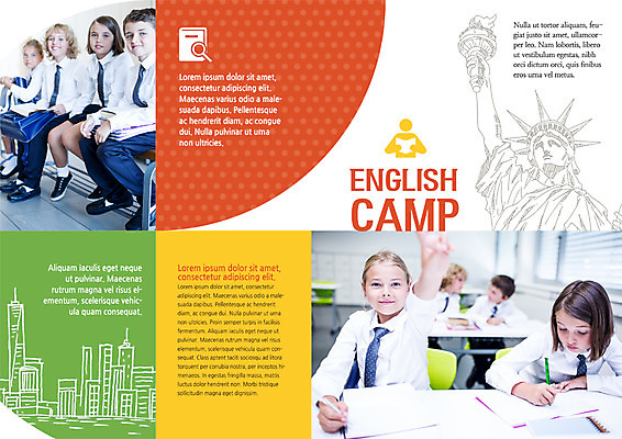 PSD 서양인 템플릿 표지디자인 북디자인 출판디자인 여자 교육 남자 내지 어린이 리플렛 북커버 팜플렛 여러명 자유의여신상 영어캠프 이미지템플릿 외국인 다수 사람 미국 캠핑 세계문화유산 파일형식