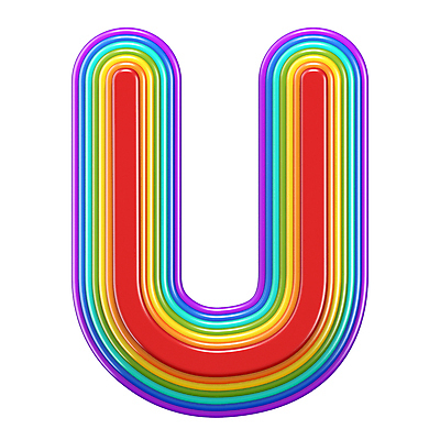 JPG 해외이미지 알파벳 무지개 일러스트 텍스트 대문자 사랑 타이포그라피 사람없음 그래픽 컬러풀 U 엘리먼트 해외202004 해외일러스트 자연요소 문자 영어 감정 컬러 파일형식 이미지허브