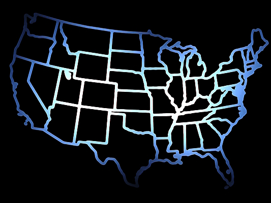 포토 JPG 해외이미지 여행 백그라운드 지도 일러스트 사람없음 파란색 미국 윤곽 지도책 해외202004 해외일러스트 컬러 북아메리카 책 파일형식 이미지허브