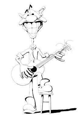 포토 JPG 해외이미지 전신 음악 의자 일러스트 놀이 흑백 미소 사람없음 그래픽 세로 공연 흰색 기타 만화 즐거움 그림 기타리스트 고립 캐리커처 플레이어 픽셀 해외202004 해외일러스트 감정 컬러 가구 현악기 문화예술 촬영기법 표정 이벤트 연주자 파일형식 이미지허브