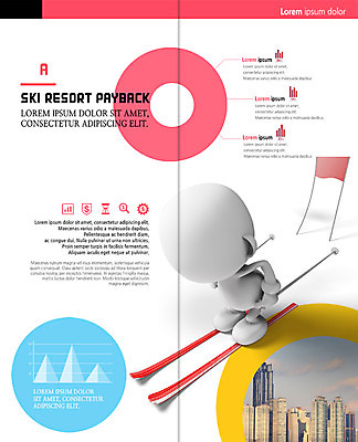 PSD 템플릿 표지디자인 북디자인 출판디자인 내지 리플렛 2단접지 북커버 그래프 스키 겨울스포츠 사람모양 빌딩 팜플렛 사람없음 깃발 이미지템플릿 모양 스포츠 건물 파일형식