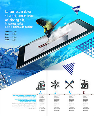 PSD 템플릿 표지디자인 북디자인 출판디자인 남자 내지 리플렛 겨울 2단접지 북커버 스키 겨울스포츠 산 한명 팜플렛 성인 태블릿 눈 폴 케이블카 활강 스키화 이미지템플릿 자연요소 1 계절 스포츠 날씨 사람 전자제품 스마트기기 스키장비 스키용품 파일형식