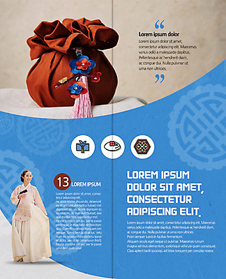 PSD 템플릿 한국전통 표지디자인 북디자인 출판디자인 여자 명절 내지 리플렛 2단접지 북커버 선물 한명 팜플렛 20대 성인 한국인 보자기 한복 노리개 이미지템플릿 1 전통 기념일 전통소품 한국 사람 동양인 청년 전통의상 파일형식 천_직물