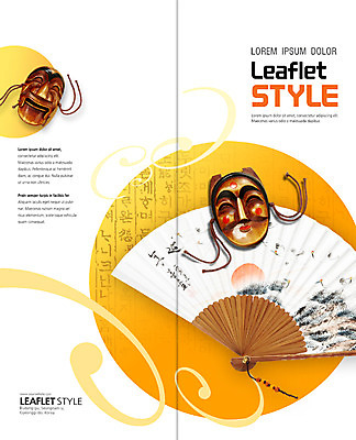 PSD 템플릿 한국전통 표지디자인 북디자인 출판디자인 명절 표지 리플렛 2단접지 북커버 팜플렛 사람없음 접부채 각시탈 부네탈 양반탈 이미지템플릿 전통 기념일 한국 탈 전통탈 전통부채 파일형식