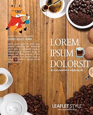 PSD 템플릿 표지디자인 북디자인 출판디자인 표지 커피 리플렛 2단접지 북커버 팜플렛 사람없음 원두 커피잔 티스푼 찻주전자 여우 이미지템플릿 음료 포유류 주전자 잔 숟가락 파일형식