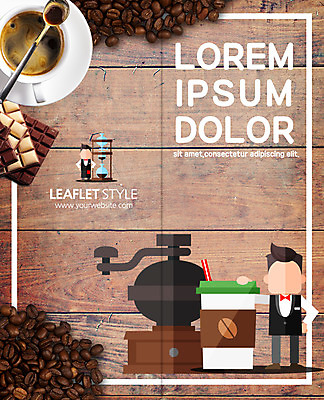 PSD 템플릿 표지디자인 북디자인 출판디자인 표지 남자 커피 리플렛 2단접지 북커버 팜플렛 두명 초콜릿 원두 커피잔 티스푼 테이크아웃컵 핸드드립 핸드밀 이미지템플릿 음료 디저트 잔 사람 컵 숟가락 커피용품 파일형식