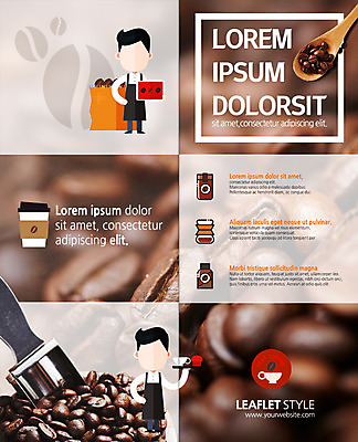 PSD 템플릿 표지디자인 북디자인 출판디자인 남자 내지 커피 리플렛 2단접지 북커버 팜플렛 두명 숟가락 원두 테이크아웃컵 이미지템플릿 음료 수저 사람 컵 파일형식