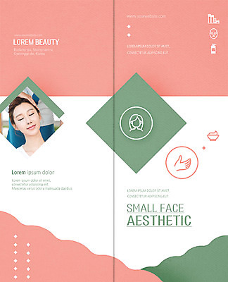 PSD 템플릿 우먼라이프 표지디자인 북디자인 출판디자인 여자 표지 리플렛 2단접지 북커버 팜플렛 20대 성인 두명 뷰티 눈감음 한국인 마사지 이미지템플릿 라이프스타일 모션 사람 동양인 청년 파일형식