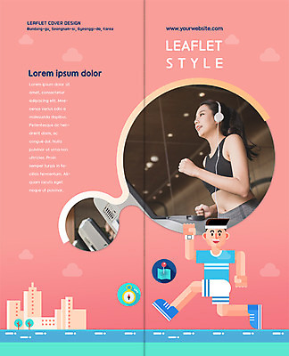 PSD 템플릿 우먼라이프 표지디자인 북디자인 출판디자인 여자 표지 남자 리플렛 다이어트 2단접지 북커버 팜플렛 20대 성인 두명 달리기 운동 헬스 헤드폰 한국인 런닝머신 성인만 이미지템플릿 라이프스타일 음향기기 모션 건강 사람 동양인 청년 운동기구 파일형식