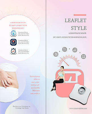 PSD 템플릿 우먼라이프 표지디자인 북디자인 출판디자인 여자 표지 리플렛 다이어트 2단접지 북커버 팜플렛 20대 성인 두명 운동 한국인 체중계 뱃살 이미지템플릿 라이프스타일 건강 사람 동양인 청년 파일형식