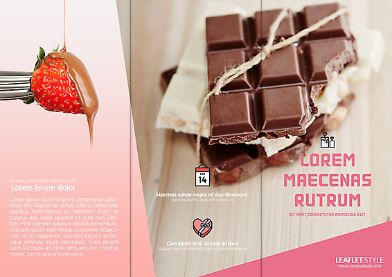 PSD 템플릿 표지디자인 북디자인 출판디자인 표지 리플렛 포크 북커버 3단접지 딸기 발렌타인데이 팜플렛 사람없음 초콜릿 초코시럽 이미지템플릿 식기 과일 데이이벤트 디저트 시럽 파일형식