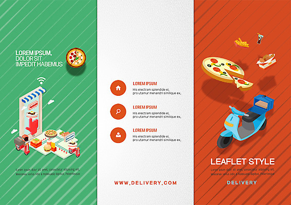 PSD 템플릿 표지디자인 북디자인 출판디자인 표지 음식 리플렛 북커버 3단접지 피자 팜플렛 사람없음 스쿠터 배달음식 이미지템플릿 패스트푸드 서양음식 오토바이 배달 파일형식