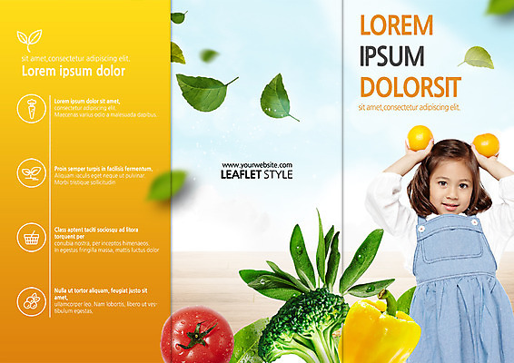PSD 서양인 템플릿 표지디자인 북디자인 출판디자인 여자 표지 어린이 리플렛 토마토 채소 북커버 오렌지 3단접지 피망 나뭇잎 한명 팜플렛 브로콜리 유기농 이미지템플릿 외국인 1 웰빙 잎 과일 사람 파일형식