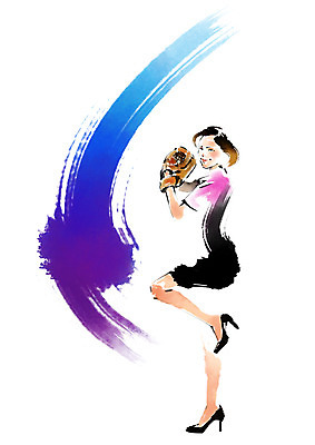 전신 PSD 여자 일러스트 캘리그라피 붓터치 한명 서기 성인 야구 야구글러브 비즈니스우먼 던지기 국내일러스트 1 비즈니스 모션 사람 구기 글러브 직장인 파일형식