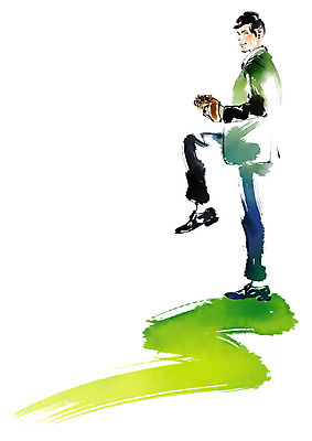 전신 PSD 남자 일러스트 캘리그라피 붓터치 한명 서기 성인 야구 야구글러브 비즈니스맨 던지기 국내일러스트 1 비즈니스 모션 사람 구기 글러브 직장인 파일형식