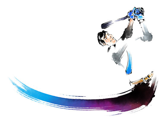 PSD 남자 일러스트 캘리그라피 붓터치 한명 상반신 성인 야구 야구방망이 비즈니스맨 스윙 국내일러스트 1 포즈 비즈니스 사람 구기 야구용품 직장인 파일형식