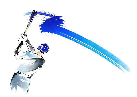 PSD 남자 일러스트 캘리그라피 붓터치 한명 상반신 성인 야구 야구방망이 타자 야구선수 스윙 국내일러스트 1 포즈 운동선수 사람 구기 야구용품 파일형식