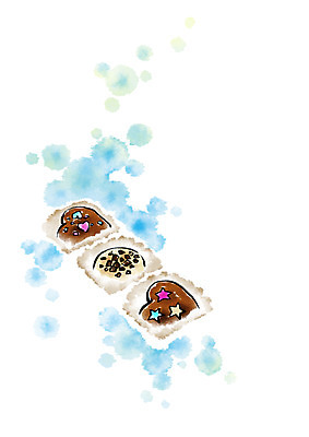 PSD 음식 일러스트 캘리그라피 발렌타인데이 사람없음 초콜릿 국내일러스트 데이이벤트 디저트 파일형식