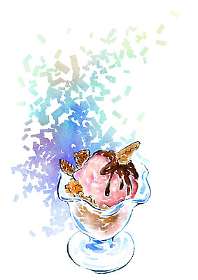 PSD 그릇 음식 일러스트 캘리그라피 여름음식 사람없음 빙수 제철음식 국내일러스트 식기 디저트 제철 파일형식 여름_계절