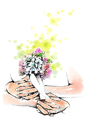 PSD 손 커플 부케 결혼 일러스트 캘리그라피 포옹 신체부위 깍지 국내일러스트 꽃다발 관계 안기 사람 손짓 이벤트 파일형식